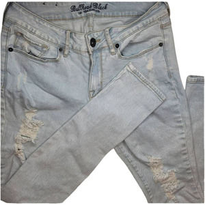 Bullhead Black 5 Distressed Skinny Jeans